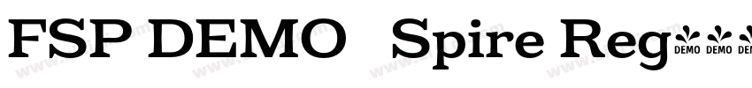 FSP DEMO   Spire Reg字体转换